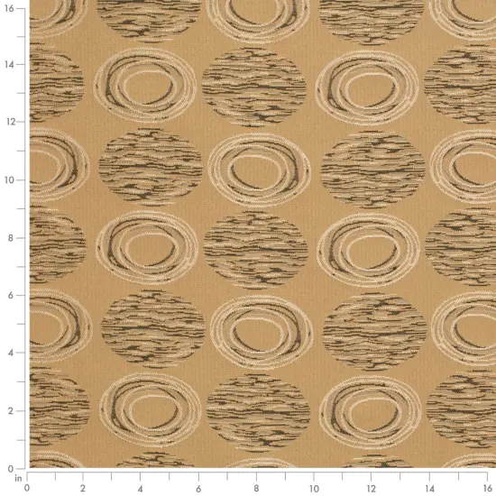 Cappuccino - Brown AbstractGeometric Upholstery Fabric 54 Inches" {2}