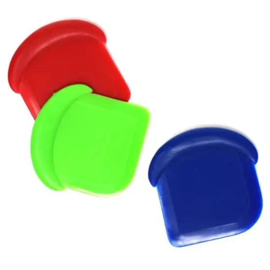 Norpro 3-piece My Favorite Nylon Pot and Pan Food Scraper Set - Blue, Green & Red {3}