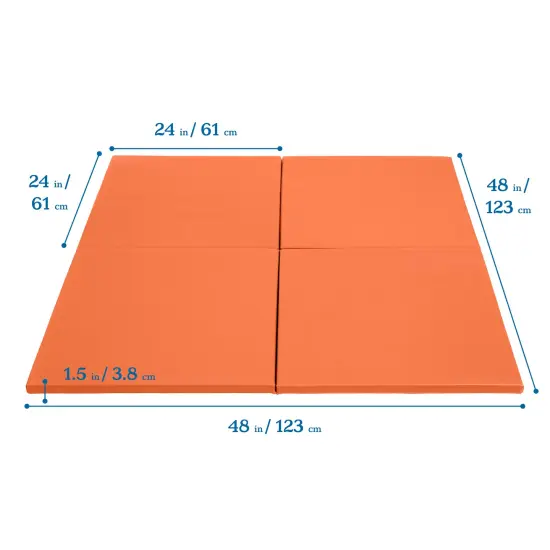 Play Patch Activity Mat Squares, Modular Playmat, 4-Pack Orange {2}