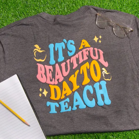 Siser&reg; Easy&reg; Puff Heat Transfer Vinyl, 11.8" x 60" Sky {2}