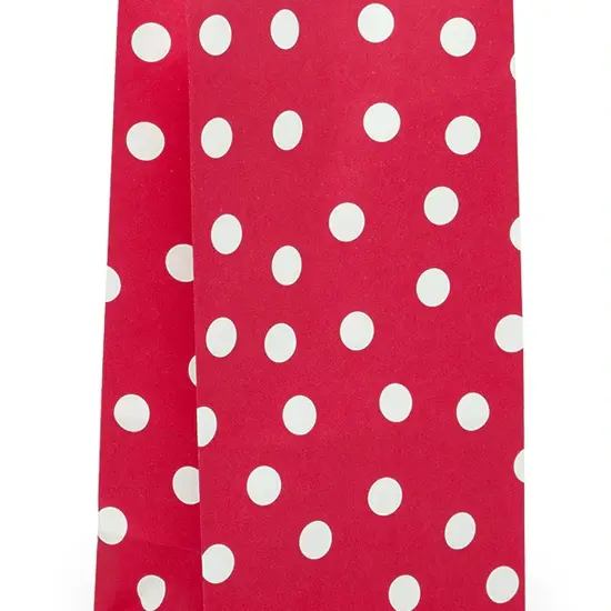 Dot Pattern Sos Food Bags 5'' X 3'' X 9 1/2'' Design {5}