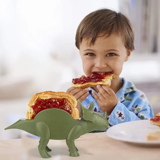 TriceraTACO Sculpted Dinosaur Taco & Snack Holder {4}