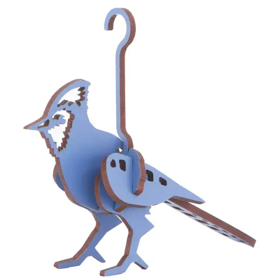 Little & Wood: Woodlet: Small - Blue Jay - 3D Wooden Kit-Set, Bird Puzzle, Easy Assembly, Pop Build Fun, 100% Sustainably Sourced Wood, Ages 6+ {3}