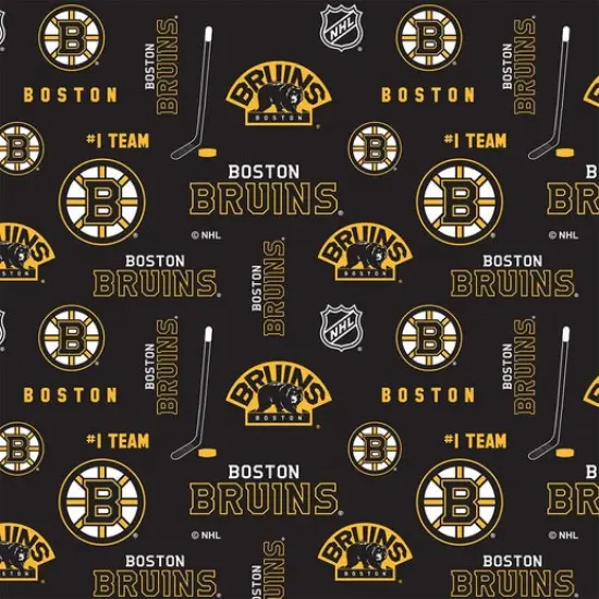 NHL Licensed Boston Bruins 169-BRU Cotton Fabric by the Yard {1}