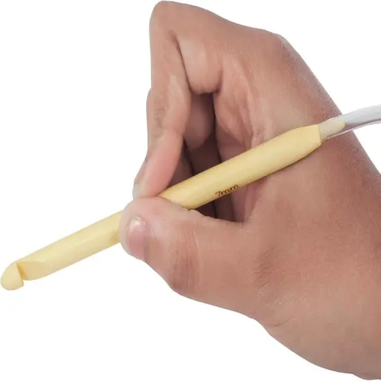 Bamboo Wood Crochet Hooks with Plastic Cable (16 Pairs) - 2-12mm Sizes - Tunisian Hook Needles Set with Bead Ends - for Knitting Yarn, Weave Craft and Crocheting Projects {3}