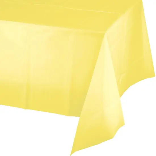 12 pc Bulk Mimosa Plastic Table Covers 54 inch x 108 inch {1}