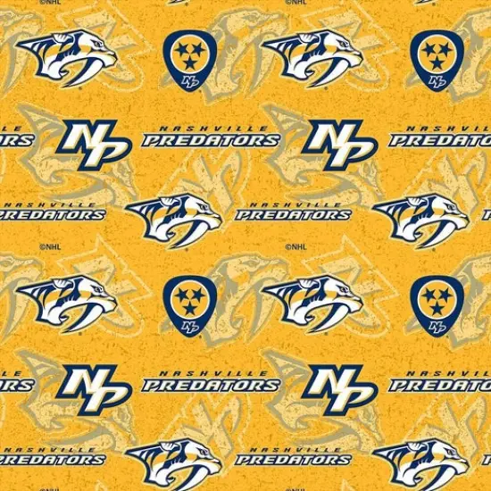 NHL Licensed Nashville Predators 1199-PRE Cotton Fabric by the Yard {1}