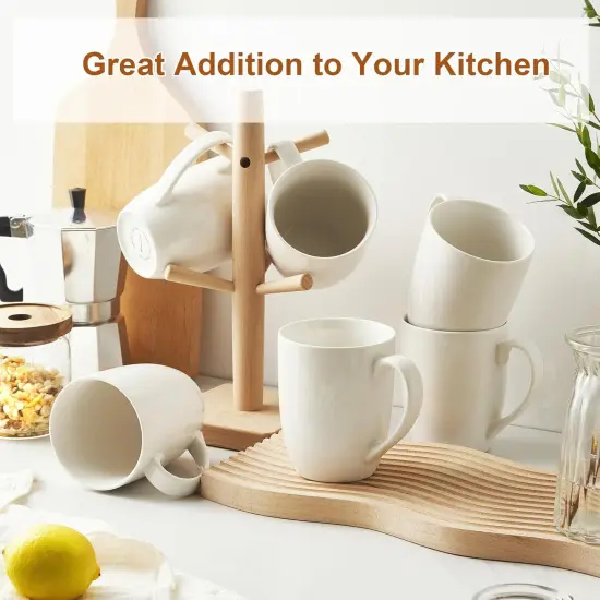 Coffee Mugs Set of 6, 18 Ounce Ceramic Coffee Cups {4}