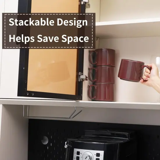 19 oz Large Coffee Mugs Set of 4, Stackable Ceramic Coffee Mugs {4}