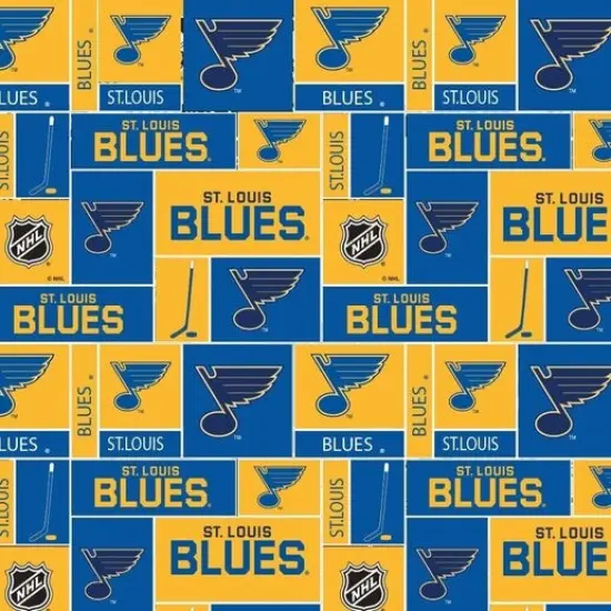 NHL Licensed St Louis Blues Cotton 840-SLB Fabric by the Yard {1}