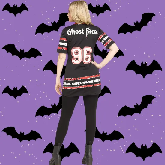 Adult Ghost Face Dress Costume Lace Up Front Size {3}