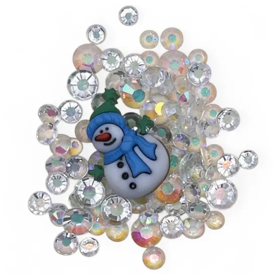 Buttons Galore & More DIY Winter Hot Cocoa Button Art Frame Kit, Wood Frame with Snowman Design, 5x7 Inches, Creative Holiday Craft for Ages 12+ {3}