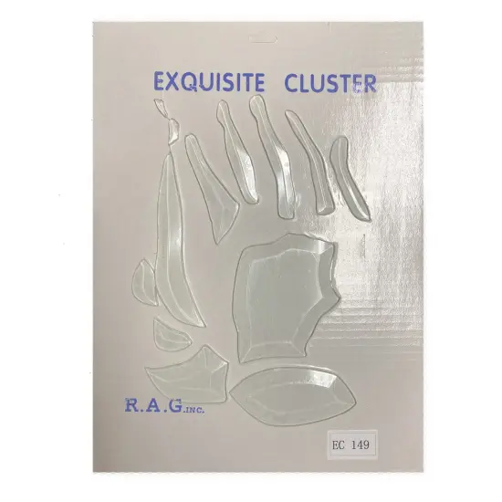 6" x 9-1/4" Exquisite Clear Glass Praying Hands Bevel Cluster EC149 {3}