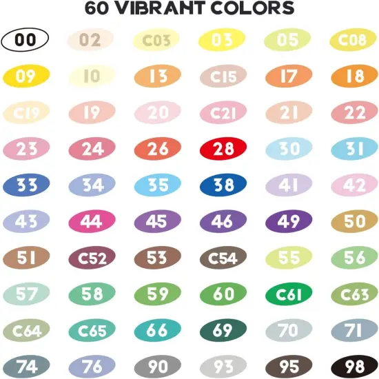 Paint Markers Paint Pens 60 Colors {3}