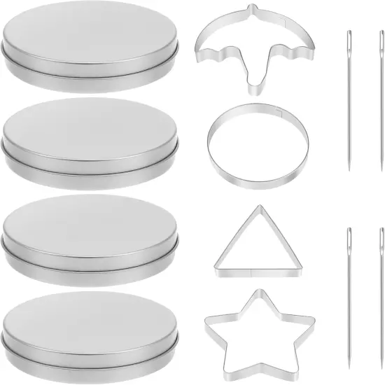 Set of 12 Korean Sugar Candy Making Tools Squid Sugar Game Kit Stainless Steel Cookie Cutters Sugar Cookie Umbrella Triangle Star Round Cake for Party Squid-Game Cookie {5}
