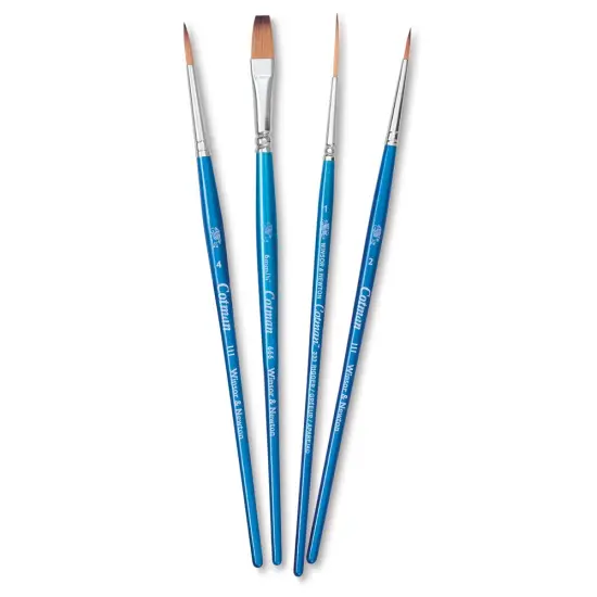 Winsor & Newton Cotman Watercolor Brush Set - Set A, Set of 4, Short Handle {1}