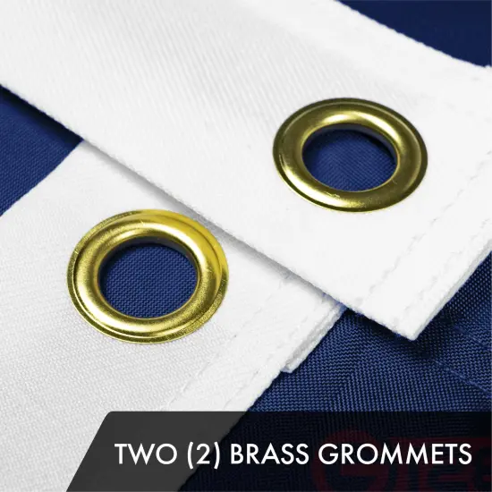 G128 3 Pack: Indiana IN State Flag | 2x3 Ft | ToughWeave Series Embroidered 300D Polyester | Embroidered Design, Indoor/Outdoor, Brass Grommets {2}