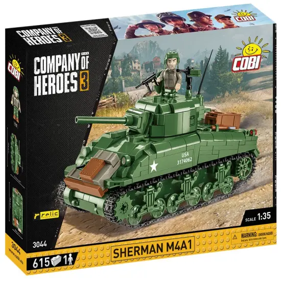 COBI Company of Heroes 3 Sherman M4A1 Tank {1}