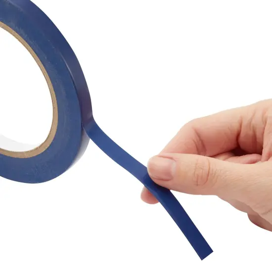 2 Rolls Vinyl Pinstripe Fine Line Tape, 3/8-Inch Wide by 36-Yards Long Each, Gym Floor Tape for Marking Warehouse Grid Lines (72 Yards Total, Dark Blue) {4}