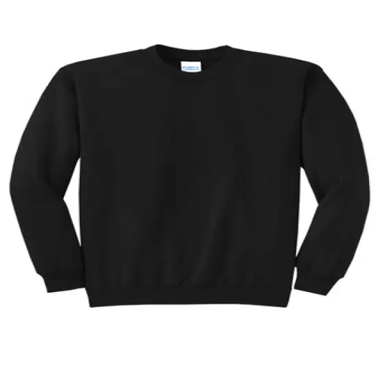Port & Company&reg; Core Fleece Crewneck Long Sleeve Sweatshirt Jet Black&nbsp; {1}