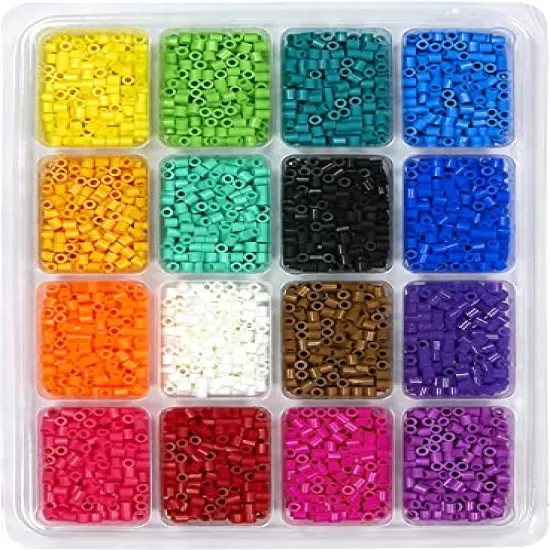 4001 Pieces Assorted Fuse Beads Kit with Storage Tray and Pattern Book for Arts and Crafts, Multicolor {1}