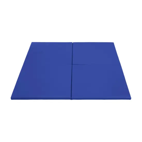Play Patch Activity Mat Squares, Modular Playmat, 4-Pack Blue {1}