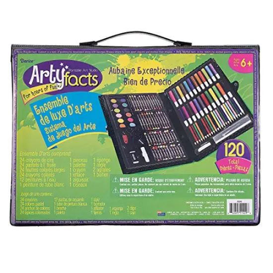 120 Pieces Deluxe Art Set &ndash; Art Supplies for Drawing, Painting and More in a Plastic Case - Makes a Great Gift for Children and Adults {1}