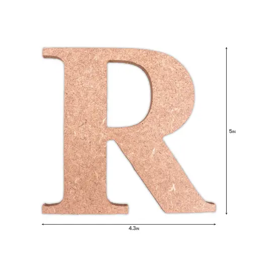 Little Birdie MDF Alphabets Upper Case 4" 1/Pkg-R {4}