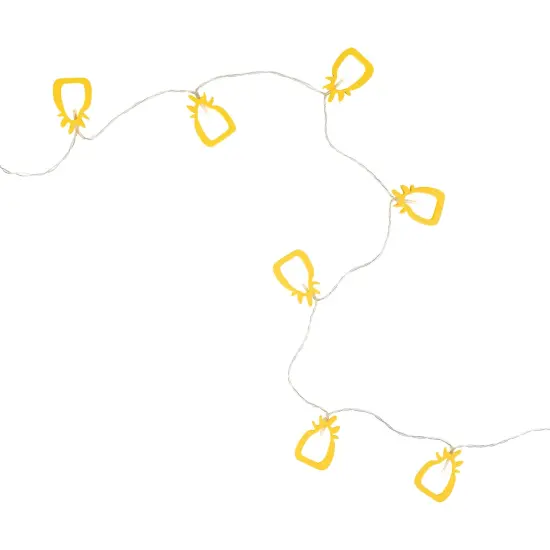 Northlight LED Pineapple Patio Light Set - Yellow - 4' Clear Wire - 10ct {3}