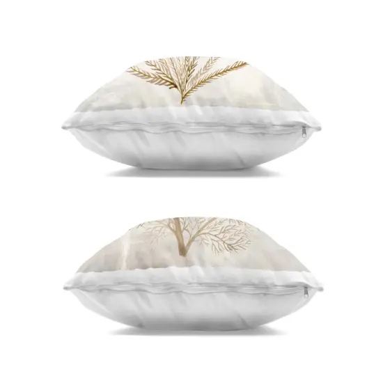 Stupell Industries Beige Tides Coral Branches 2 Piece Decorative Printed Throw Pillow Set design by Hannah Dawson, 18 x 7 x 18 {3}