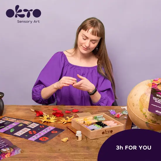 OKTO Sensory Art 3D Woodcraft &ldquo;Freedom&rdquo; &ndash; Succulent Craft Kit {6}