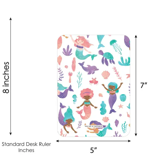 Big Dot of Happiness Mermaid Bingo Cards and Markers, Mermaid Birthday Party Bingo Game Activity for Kids - Set of 18 {6}