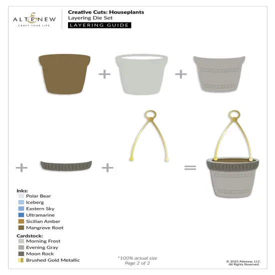 Creative Cuts: Houseplants Layering Die Set {4}