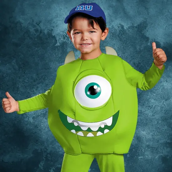 Toddler Deluxe Mike Wazowski Costume from Monsters University with Cap {4}