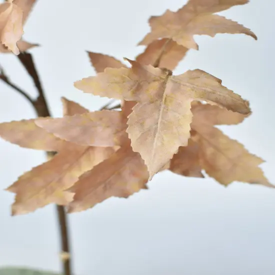 34" Faux Tan Maple Leaf Bundle (includes 2 Stems) {5}