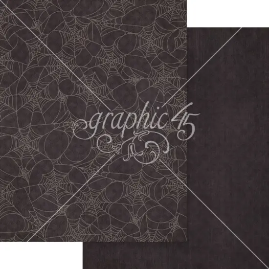 Graphic 45 Patterns & Solids Collection Pack 8.5"X11"-Ghostly Greetings {6}