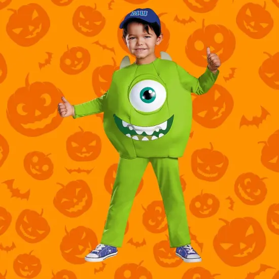 Toddler Deluxe Mike Wazowski Costume from Monsters University with Cap {2}