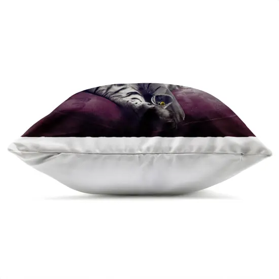 Stupell Industries Luxurious Tiger with Chandelier Outdoor Pillow, 18 x 7 x 18 {3}