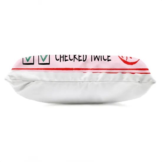 Stupell Industries Nice List Santa Ticket Outdoor Printed Pillow design by JJ Design House LLC, 14 x 7 x 20 {3}