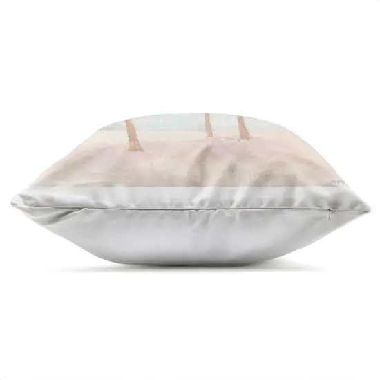 Stupell Industries Faded Palms on Beach Outdoor Pillow, 18 x 7 x 18 {3}