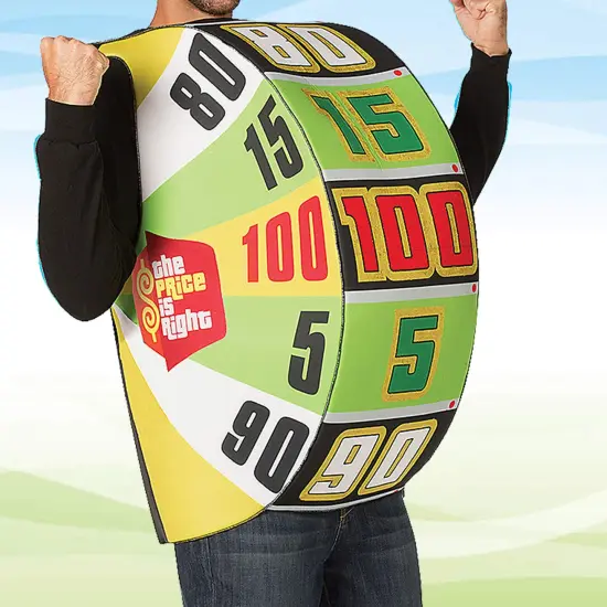 Price Is Right The Big Wheel Costume Adult Overhead Tunic {3}