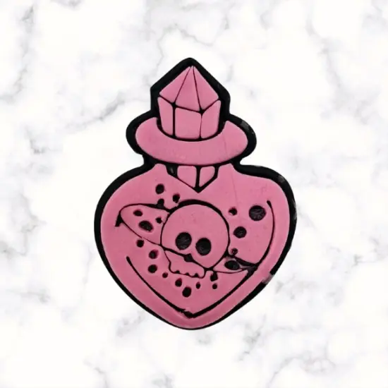 Poison Potion Cookie Cutter with Stamp Option {2}