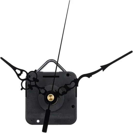 Quartz Clock Mechanism Kit,High Torque Clock Mechanism Replacement Movement,Metal Clock Needle DIY Repair Parts (Black) {3}