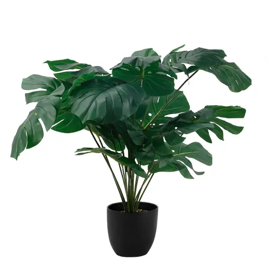 Living Real Looking Artificial Plant in Pot, Faux Plant for Indoor Decor, Green Potted Plant {1}