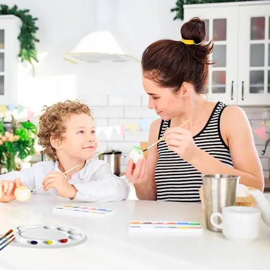 Upgrade 4 Pack Paint Tray Palettes with Thumb Hole,Plastic Paint Pallets for {5}