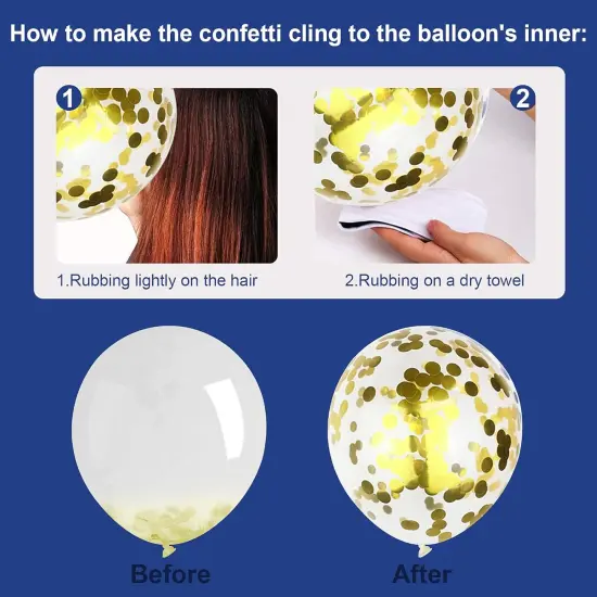 97PCS Navy Blue Balloon Garland Arch Kit, Metallic Blue and Macaron Blue Balloons, Gold Confetti and Metallic Gold Balloons Arch for Birthday Party Decorations, Wedding, Bridal Shower, Baby Shower {4}