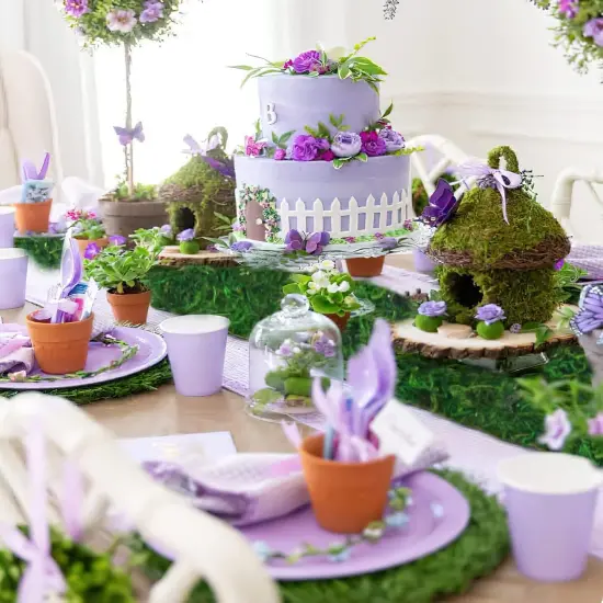 Moss Table Runner - Dried Moss for Crafts & Decoration {3}