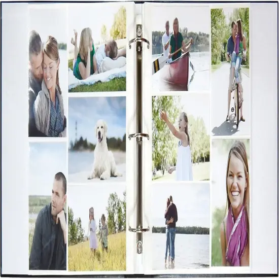 Library Collection 400-Pocket 4x6 Photo Album, 80 Pages, Blue {3}