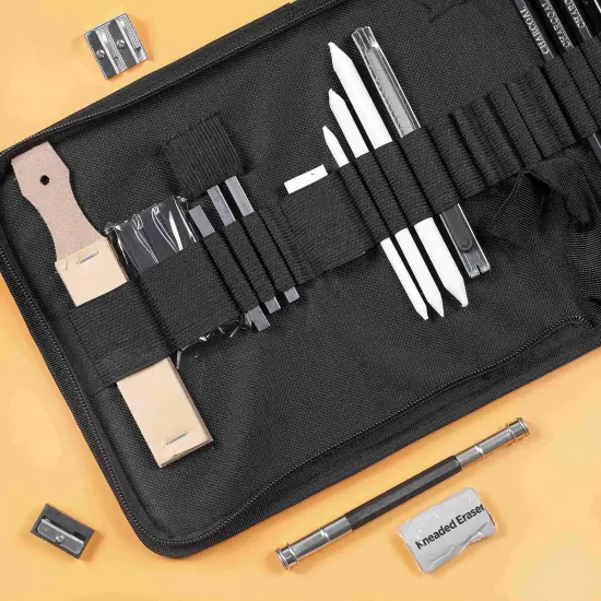 Drawing Pencils for Sketching & Shading. Art Sketch Pencils Set for Adults & kids. Drawing Supplies Sketch Kit with 21 Graphite & Charcoal Pencils. {5}