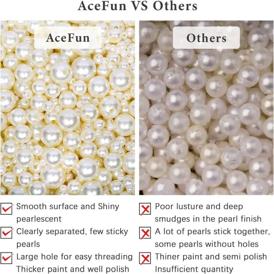 Pearl Beads for Jewelry Making 2400pcs 4mm Pearl Craft Beads with Hole Loose Fake Pearls Small Faux Pearls for Jewelry Making Bracelet Necklace DIY, Sewing Decor and Vase Filler {4}